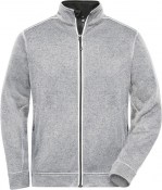 JN Herren Strickfleece JN898_grau2